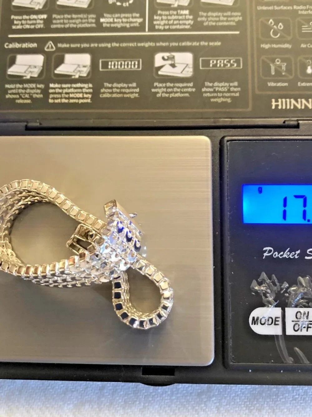 925 Sterling Silver Mesh 1/2
